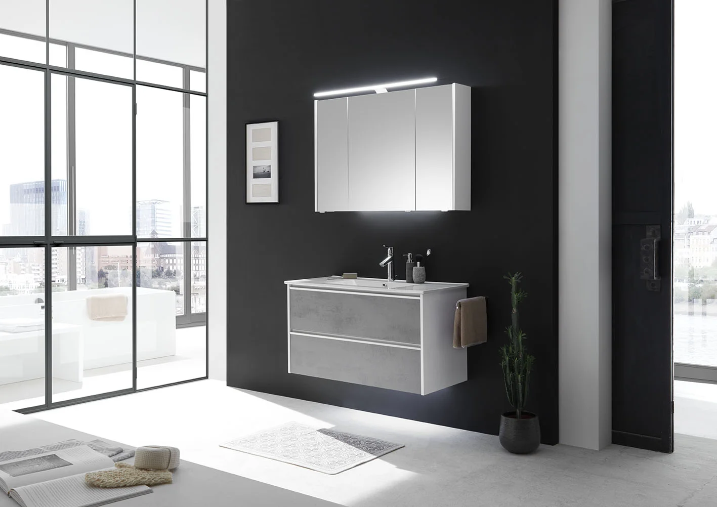 Pelipal 6040 Spiegelschrank 103 cm / ohne LED-Profil SENE00110 - Ansicht 3