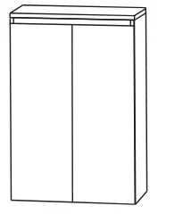 Puris Vialli Highboard 60 cm breit - HBA516A6G - Ansicht 2