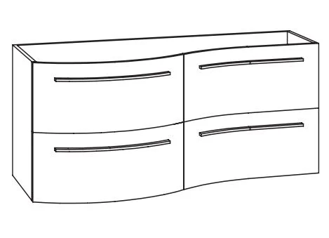 MARLIN 3280cara Waschplatz 120 cm / Waschtisch links - Variante 2 - Ansicht 6