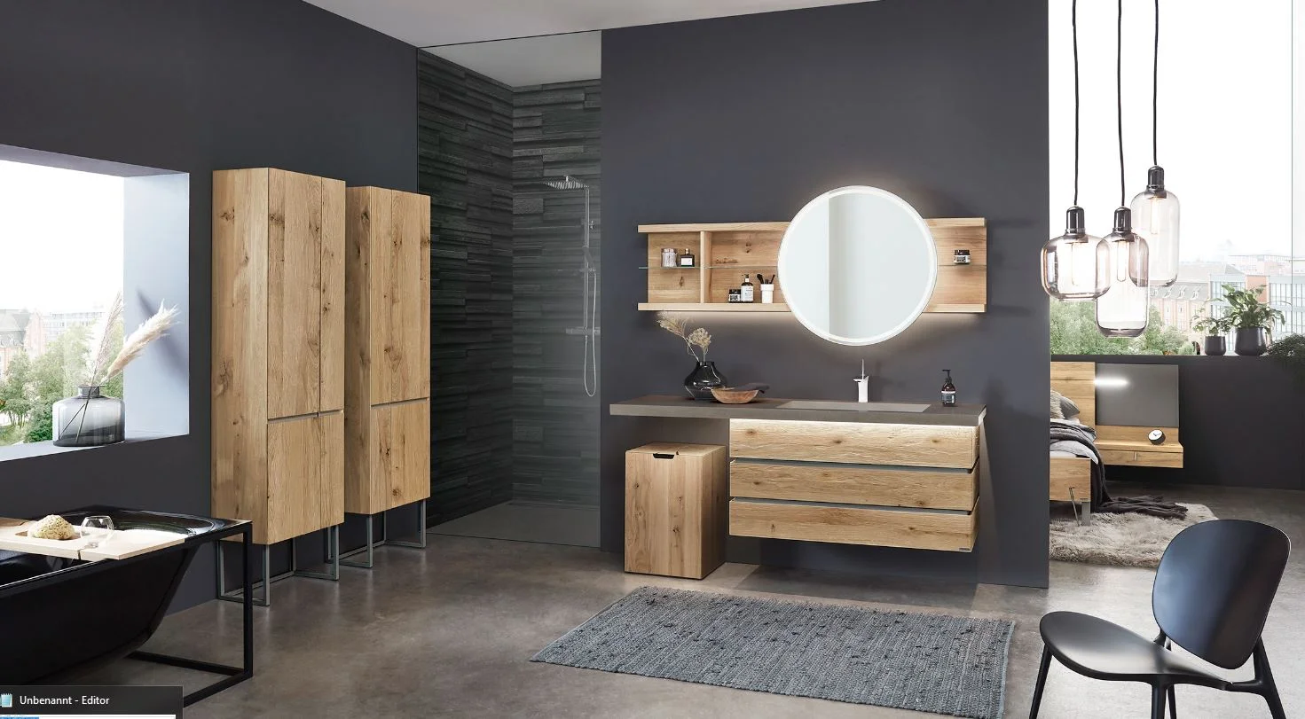 Thielemeyer Fresh Massivholz Badmöbelset 800011/801011 - Vorschlag 14 - 177 cm - Ansicht 2
