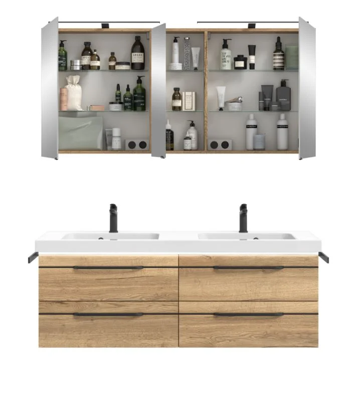 Pelipal Balto Badmöbel-Set - Doppelwaschplatz, 148 cm - Ansicht 5