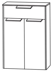 Puris d.light Bad-Highboard 62,2 cm breit HBA556AWD