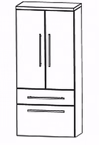 Puris Swing Mittelschrank 60 cm MNA886A7M - Ansicht 2