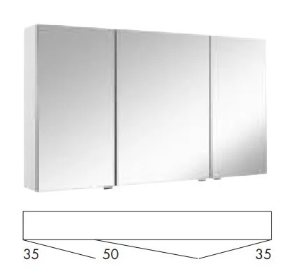 MARLIN 3980spiegel - Spiegelschrank 120 cm breit - SOX12