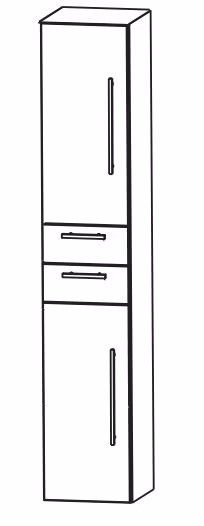 Puris Fine Line Bad-Hochschrank 30 cm breit HNA043001 L/R