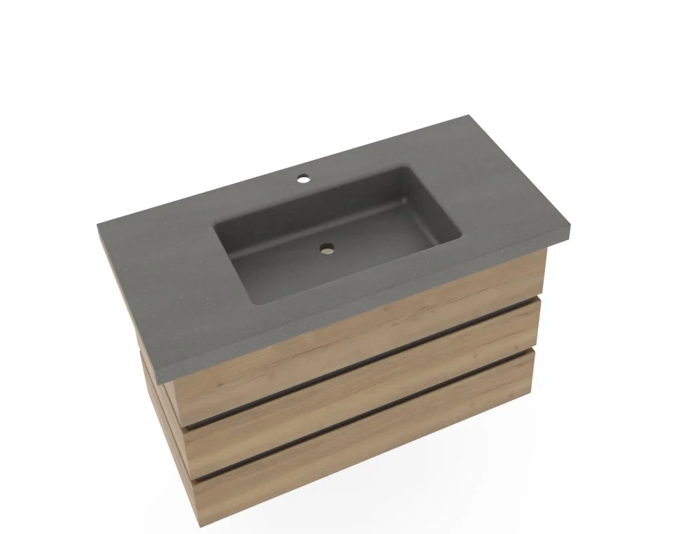 Thielemeyer Fresh Massivholz Badmöbelset 800578/801578 - Vorschlag 25 - 102 cm - Ansicht 10