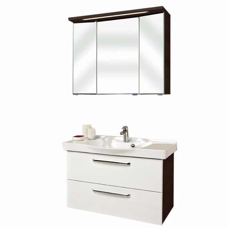 Pelipal TrenTino Badmöbel Set 92 cm - Konfigurator mit Spiegelschrank