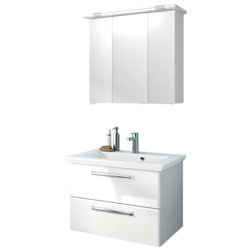 Pelipal TrenTino Badmöbel Set 80 cm - Konfigurator mit Spiegelschränke