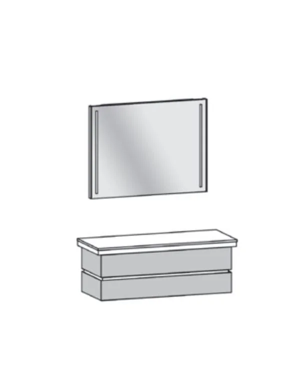 Thielemeyer Fresh Massivholz Badmöbelset 800289/801289 - Vorschlag 23 - 122 cm - Ansicht 2