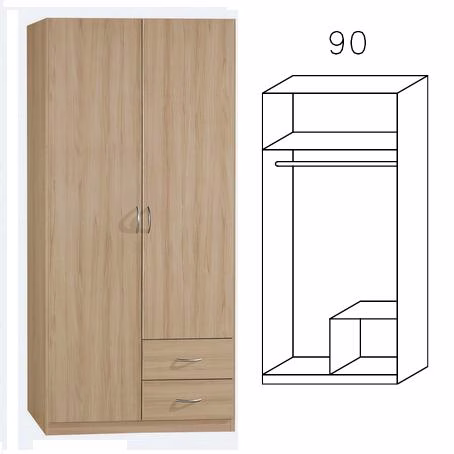 3733 Kombischrank, Breite 90 cm