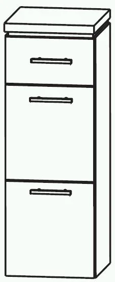 Puris Cool Line Highboard 30 cm HBA563A5M - Ansicht 2