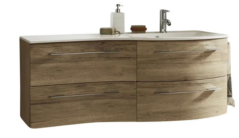 MARLIN 3280cara Waschplatz 120 cm / Waschtisch rechts - Variante 2