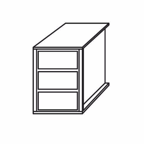 9S1H - Schubkasteneinsatz / 3 Schubkästen / Holzfront