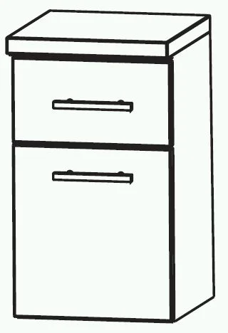 Puris Swing Unterschrank 30 cm UNA343A7M - Ansicht 2