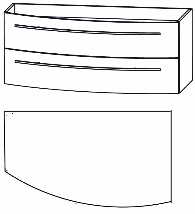 Puris Crescendo Waschtischset 120 cm - Ablage links - Ansicht 5