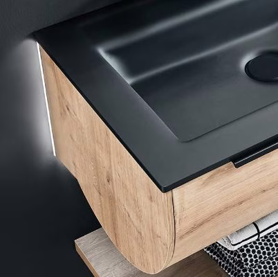 mit Waschtischunterschrank mit LED-Beleuchtung inkl. Bewegungssensor