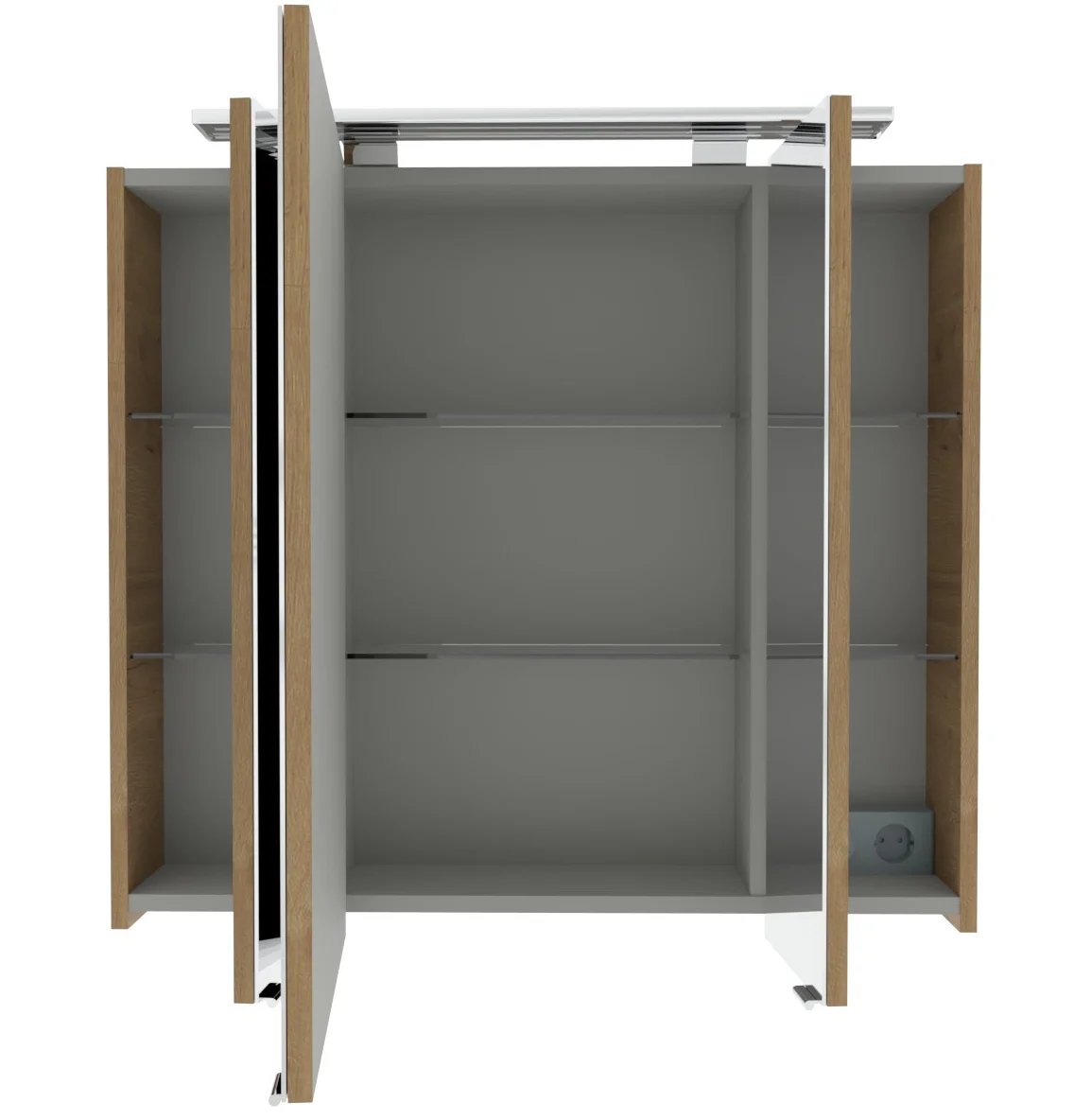Pelipal 4010 Spiegelschrank mit Aufsatzleuchte 80 cm 4850._8050 - Ansicht 2