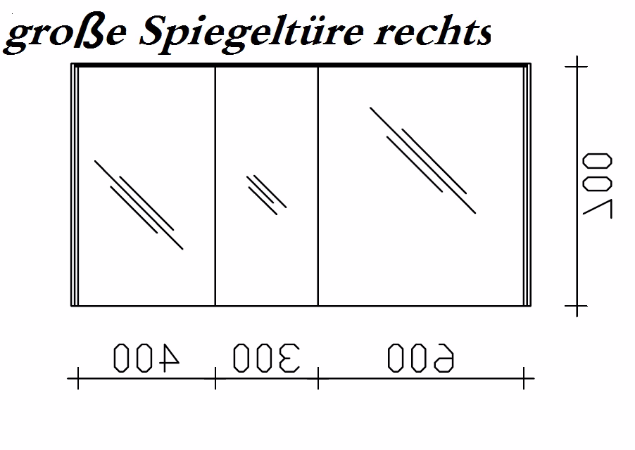 Pelipal 6010 Spiegelschrank 134 cm 6010-SPS 04 - Ansicht 5