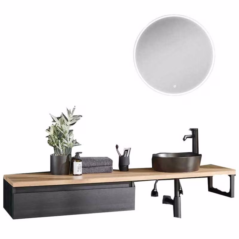 Puris Vialli Badmöbel Set 160 cm breit - Becken rechts