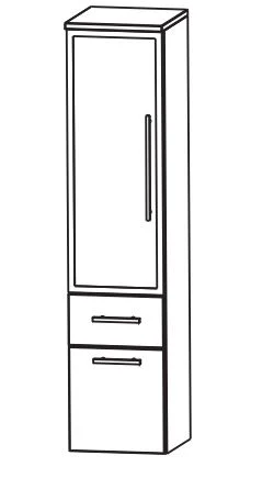 Puris Fine Line Mittelschrank 30 cm MNA883B7M L/R - Ansicht 2