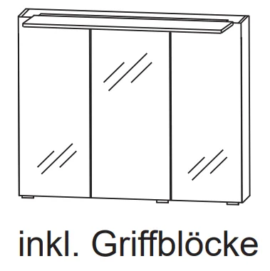 Puris Protection1 - Spiegelschrank Serie A SET437005 / 70 cm - Ansicht 2