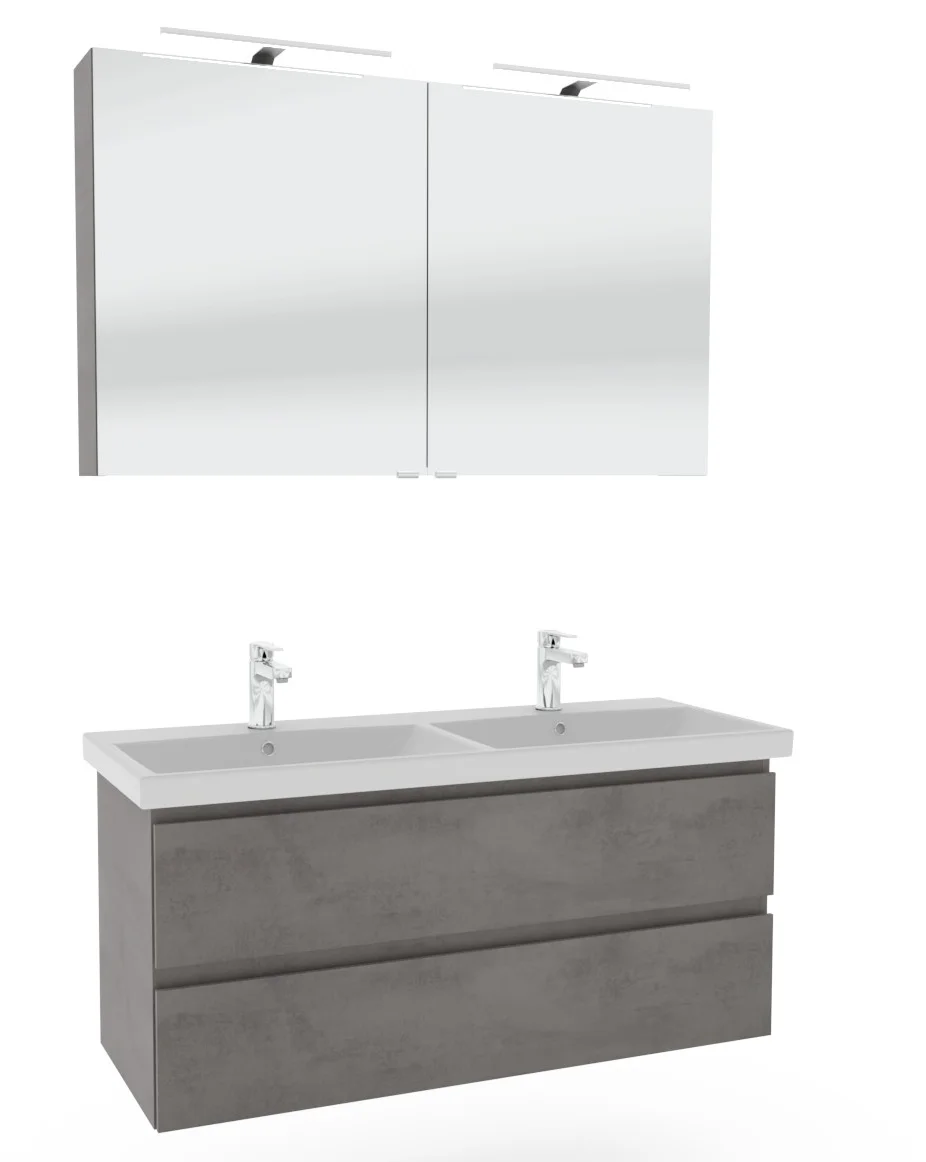 Pelipal 6090 Badmöbelset 120 cm - Doppelwaschbecken - Ansicht 2