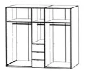 Korpus - Breite 250cm / Höhe 222cm