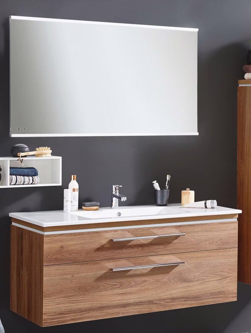 Puris Cool Line Badmöbel Set 122 cm kombinierbar - Keramik - Ansicht 4