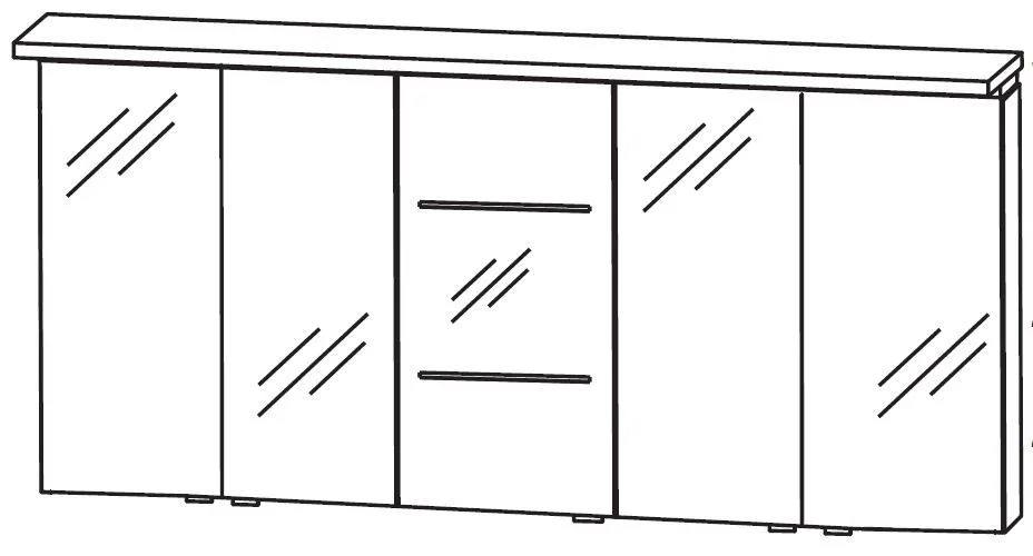 Puris Swing Spiegelschrank 180 cm SET4018 2 L/R