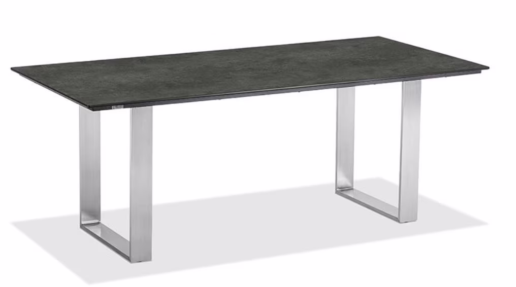 Niehoff Garden Esstisch Noah mit Profilkufe Edelstahl - HPL Platte / T1G1- - Ansicht 3