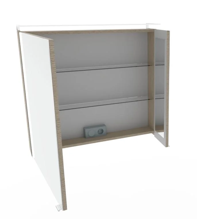 Marlin Bad 3250 Bad-Spiegelschrank 80 cm breit SAD8L / SAD8R - Ansicht 3