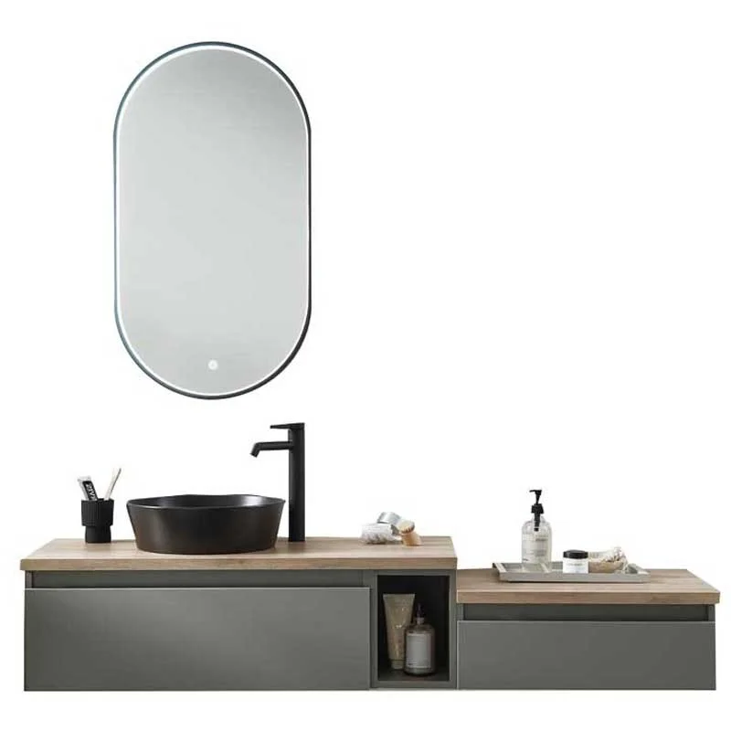 Puris Vialli Badmöbel Set 160 cm breit - Becken links