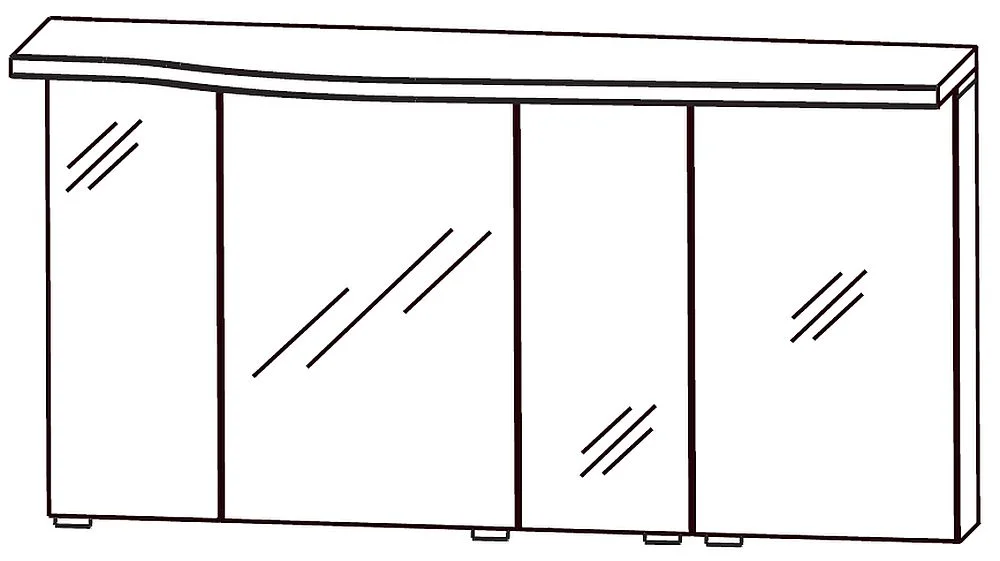 Spiegelschrank 140 cm SET40143R