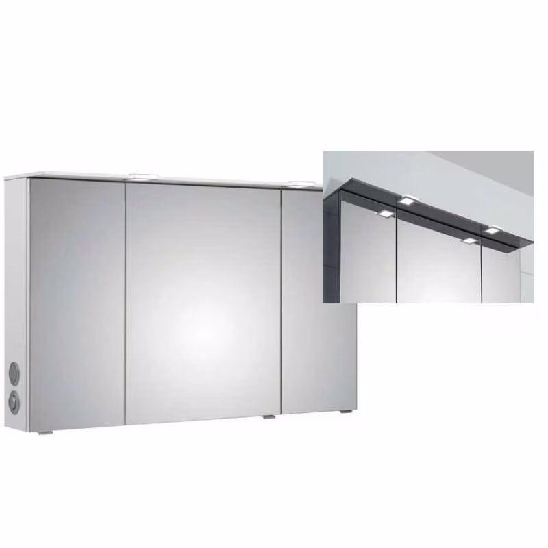 Pelipal 6910 Spiegelschrank mit LED-Lichtkranz / 85 cm - Ansicht 2