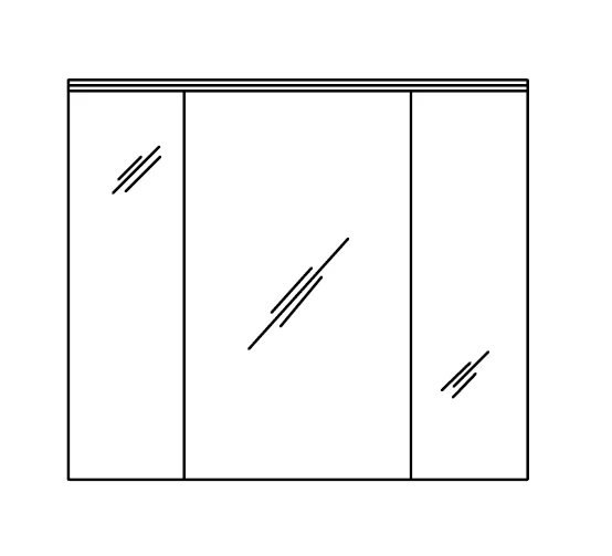 Pelipal Pineo Spiegelschrank 85 cm PN-SPS 06 / PN-SPS 28 - Ansicht 4