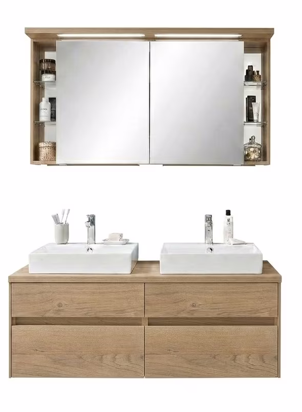 Puris Unique Badmöbel Set - Doppelwaschplatz / 142 cm