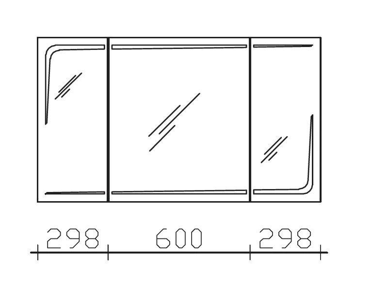 Pelipal 7005 Spiegelschrank 120 cm RD-SPS 05 / RD-SPS 24 - Ansicht 3