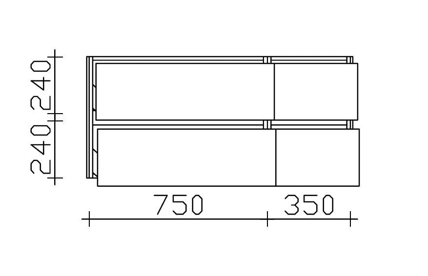 Pelipal 6010 Block 113 cm 4 Auszüge Links - Konfigurator - Ansicht 8