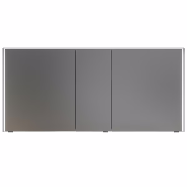 mit 6010-SPSB 06 Spiegelschrank mit LED-Lichtkranz oben, LED-Profil seitlich, 3-trg.