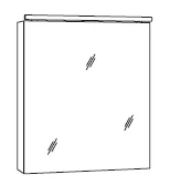 MARLIN 3060daily Spiegelschrank 60 cm SANB6 L/R