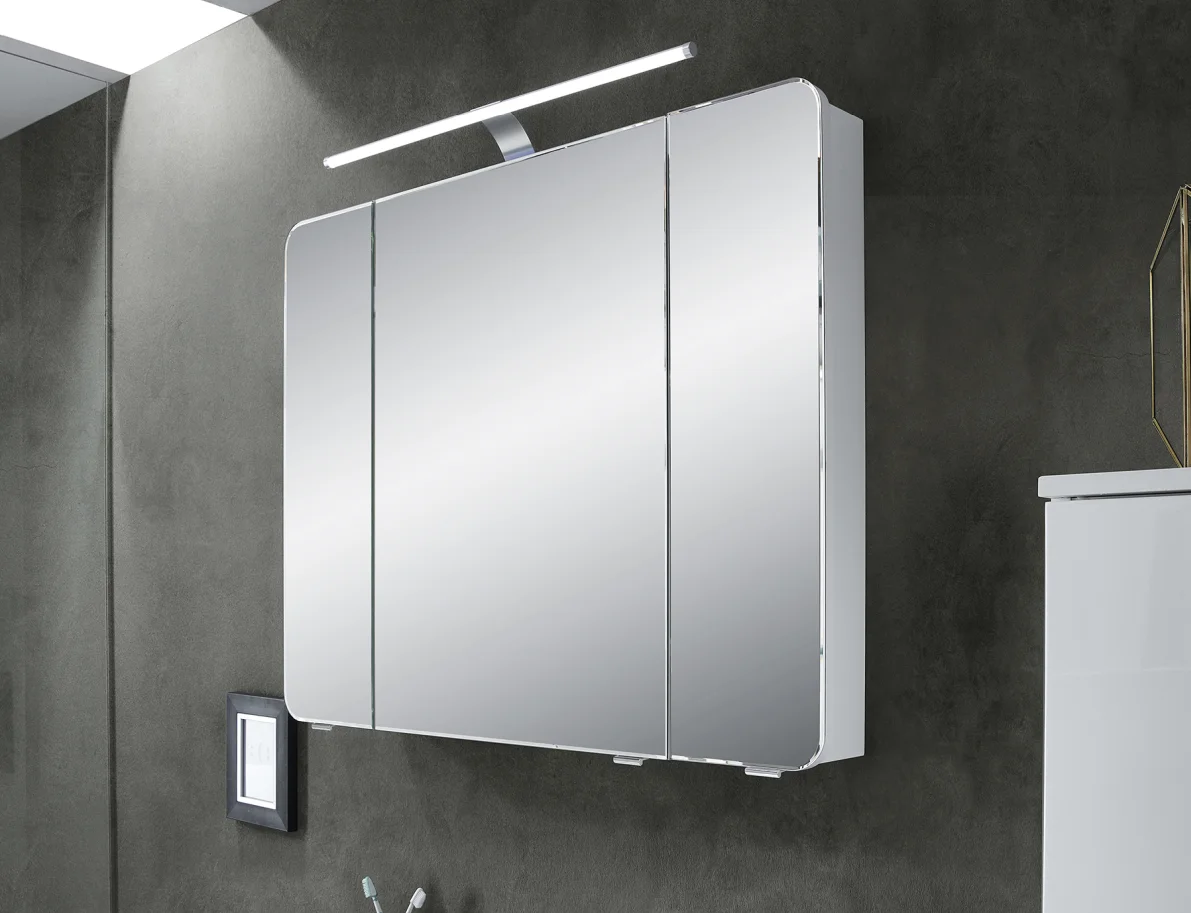 Pelipal 4005 Spiegelschrank 90 cm mit LED-Aufsatzleuchte - Ansicht 3