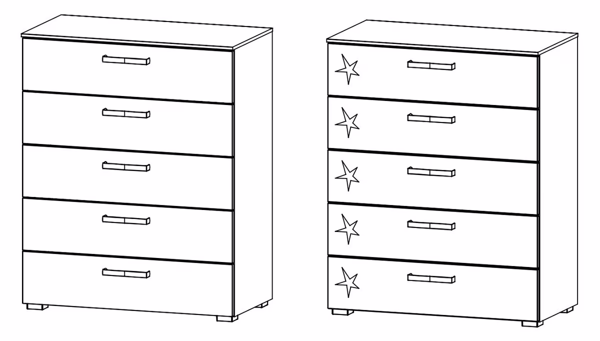 Rauch Select Mavi Extra / Kommoden-Varianten 100 cm hoch - Ansicht 2