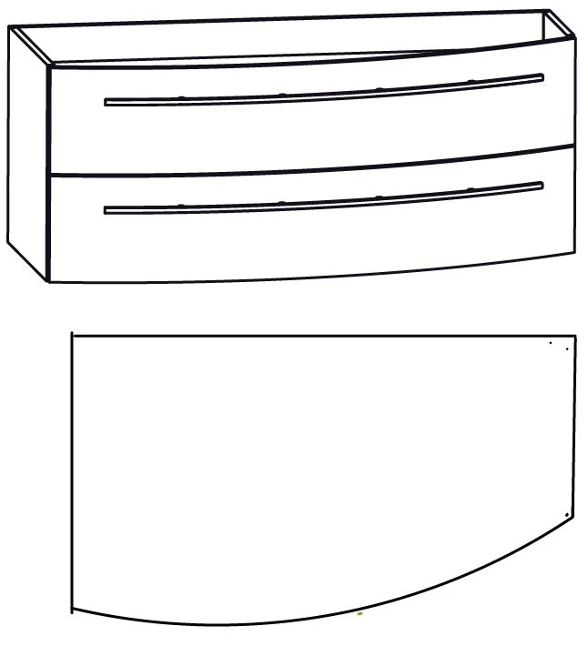 Puris Crescendo Badmöbelset 120 cm - Ablage links oder rechts - Ansicht 8
