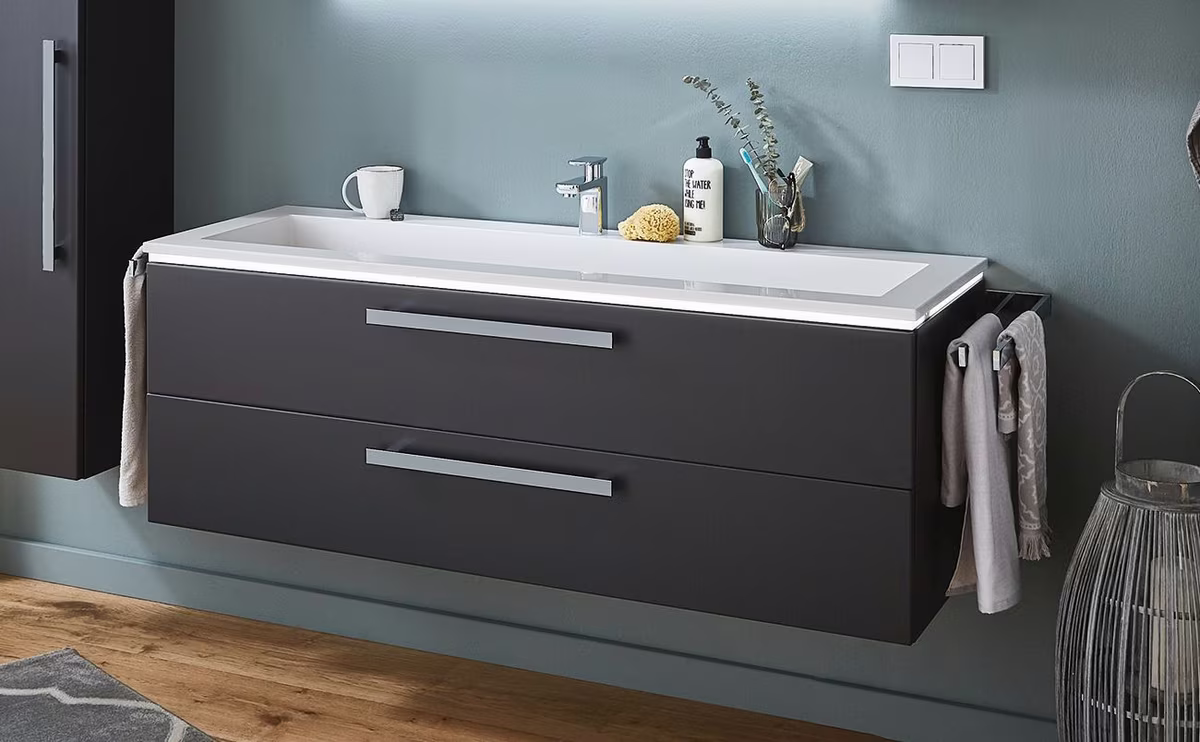 Puris Star Line Waschplatz 140 cm - Stoneplus