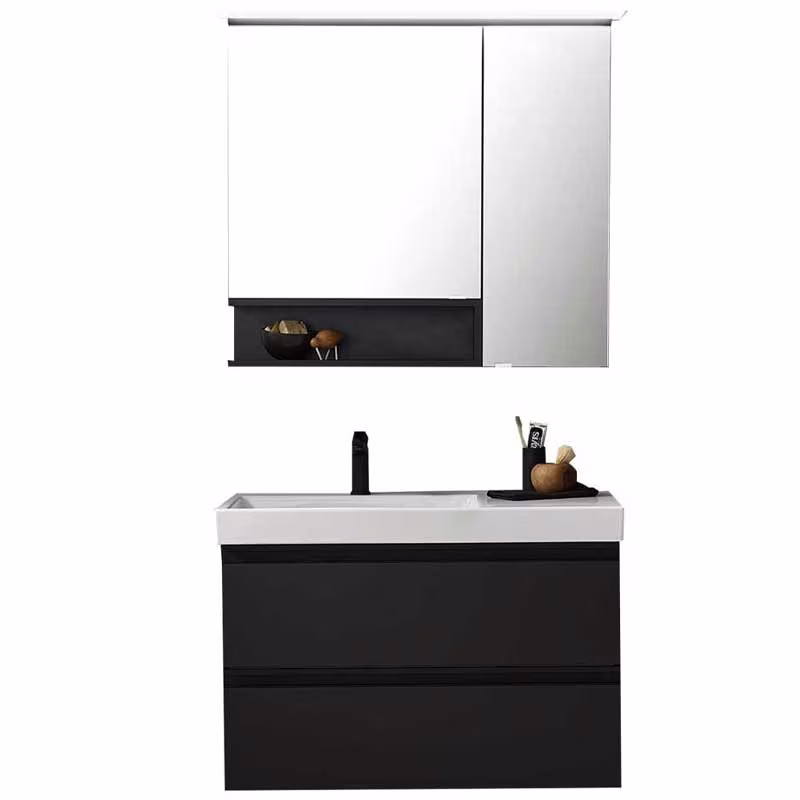 Puris c!puro Badmöbel Set - 92 cm mit Spiegelschrank