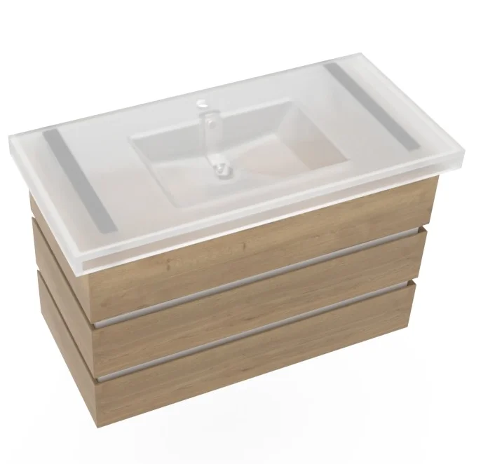 Thielemeyer Fresh Massivholz Badmöbelset 800589/801589 - 102 cm - Ansicht 7