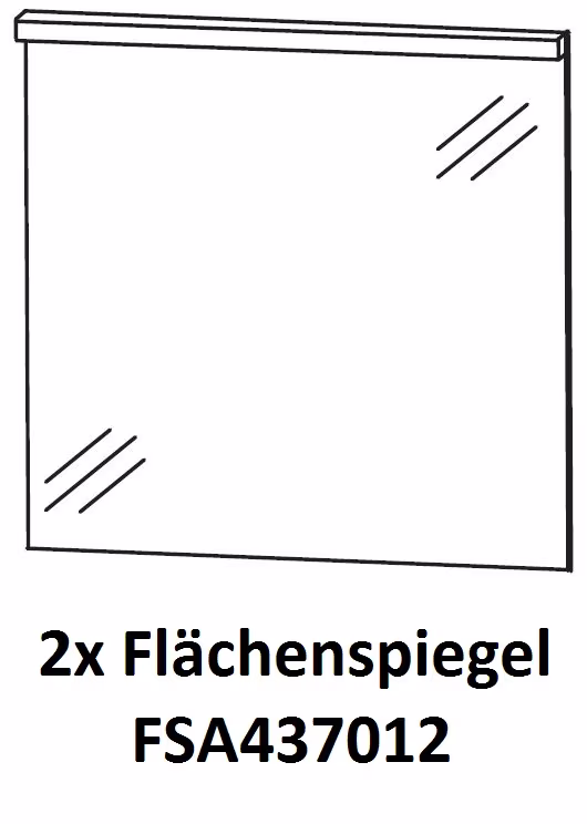 Puris Unique Badmöbelset 172 cm mit 2 x Flächenspiegel - Ansicht 8