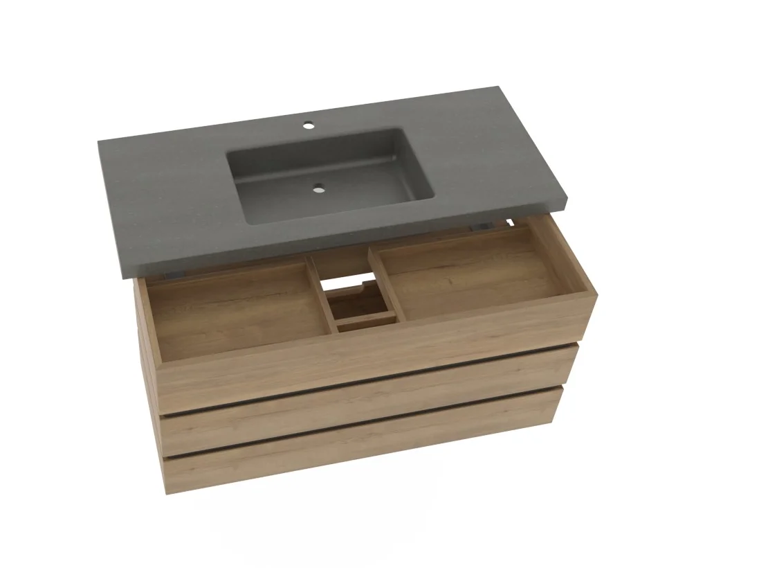 Thielemeyer Fresh Massivholz Badmöbelset 800460/801460 - Vorschlag 24 - 122 cm - Ansicht 11