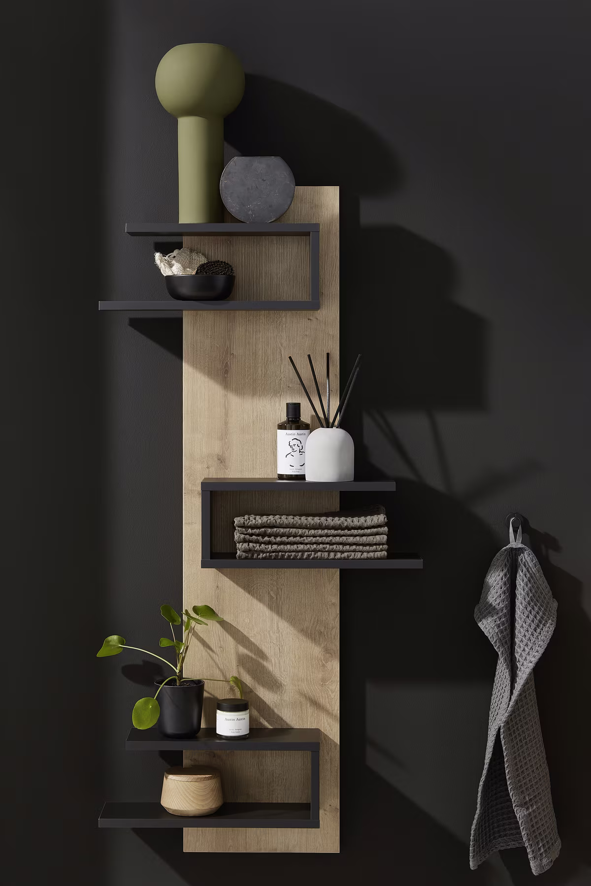 Puris c!mano Badmöbel Set - 122 cm mit Spiegelschrank - Ansicht 10