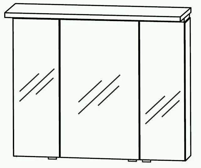 Puris Swing Spiegelschrank 90 cm SET4390 2